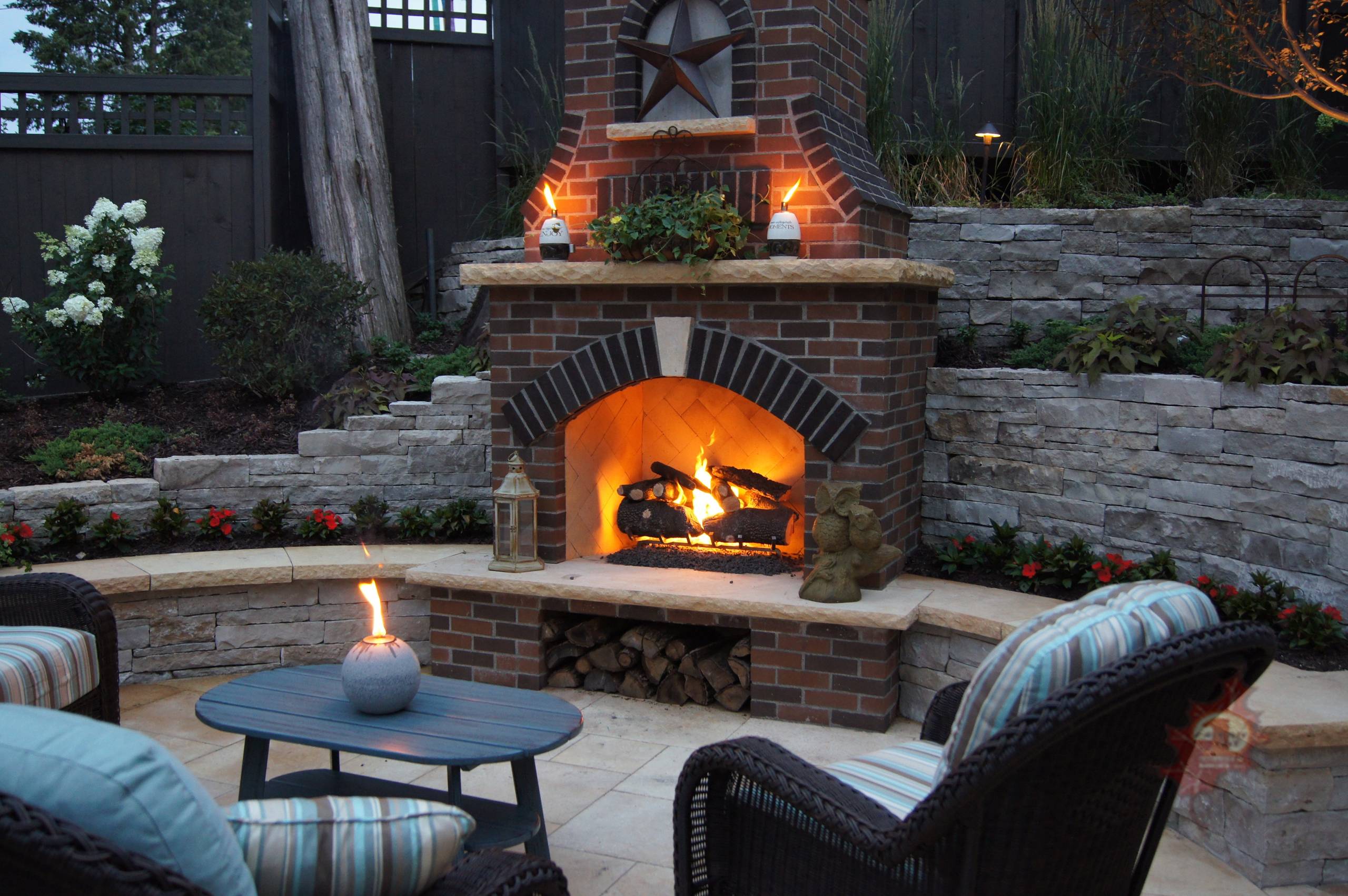 Outdoor Fireplace