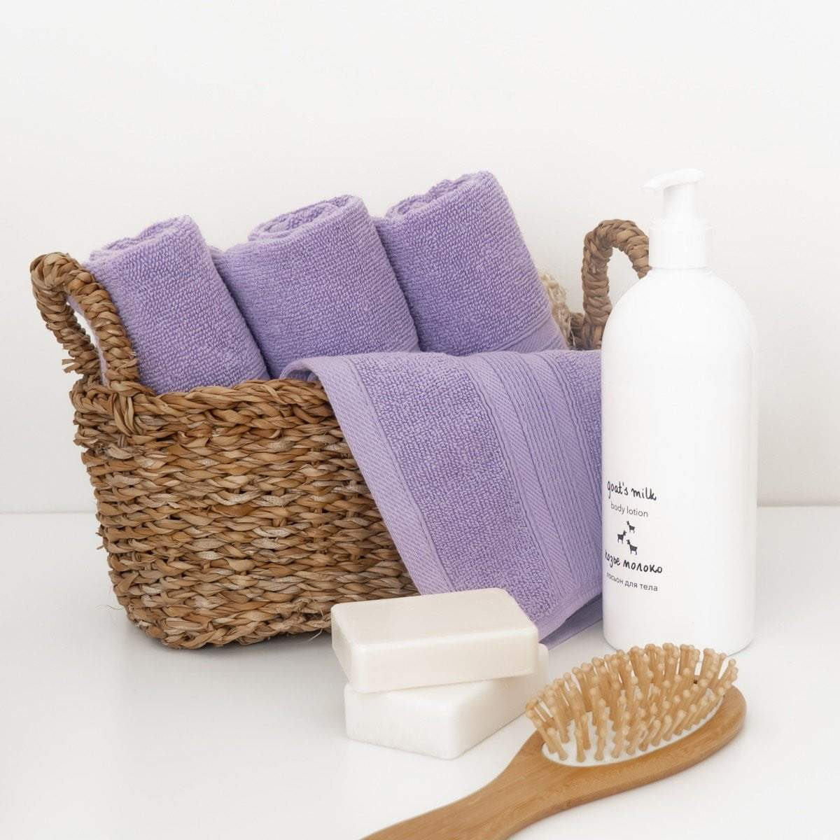 Lavender Washcloths Turkish Cotton Towels